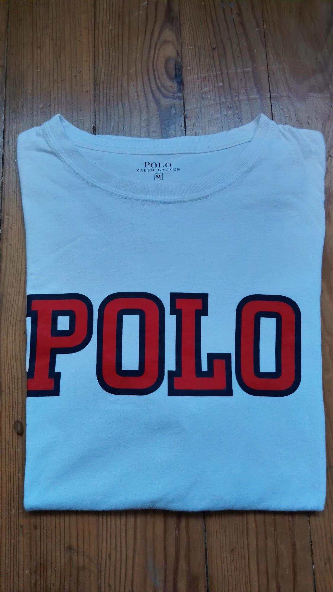 T-shirt blanc imprimé Polo Ralph Lauren taille M
