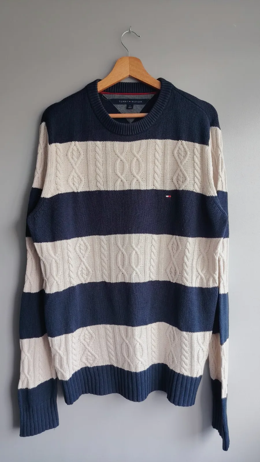Pull à rayures torsadé Tommy Hilfiger – Tommy Hilfiger – taille M 2