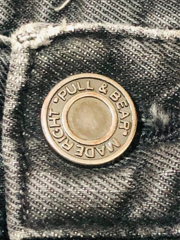 Pull&Bear Button Fly Jeans Black Washed Denim Y2K Streetwear Oldmoney Casual Vintage - Size 42 EU – Pull & Bear – taille W26 | FR 36 4
