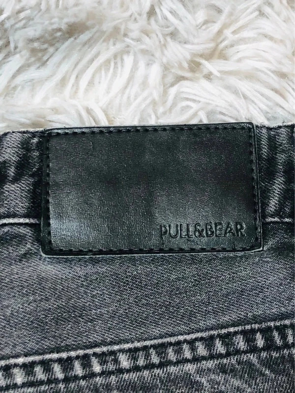 Pull&Bear Button Fly Jeans Black Washed Denim Y2K Streetwear Oldmoney Casual Vintage - Size 42 EU – Pull & Bear – taille W26 | FR 36 5