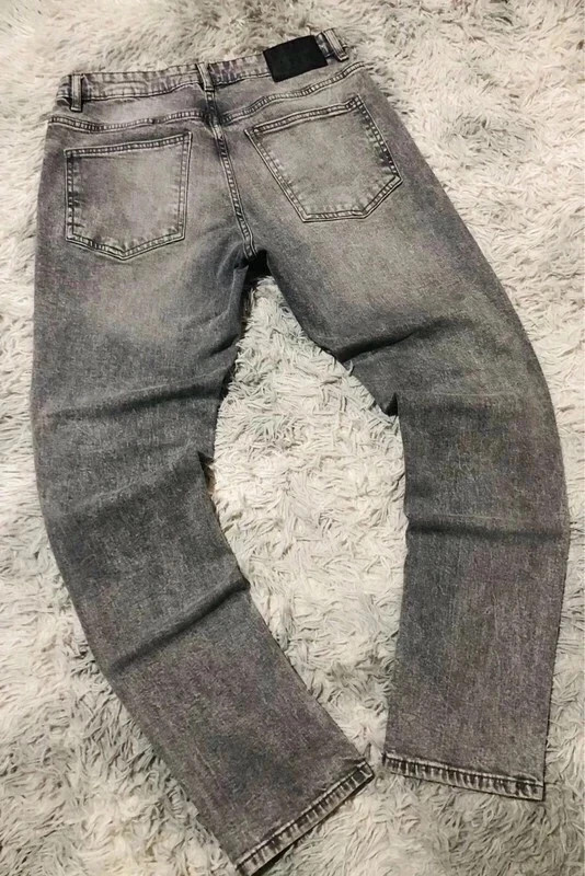Pull&Bear Denim Collection Slim Fit Jeans Grey Acid Y2K Streetwear Oldmoney Vintage - Size 42 EU – Pull & Bear – taille W26 | FR 36 2