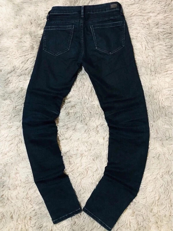 Tommy Hilfiger Denim Nirvana Skinny Jeans Dark Blue Moto Biker Knee Y2K Streetwear Vintage - Size S – Tommy Hilfiger – taille S / 36 / 8 3
