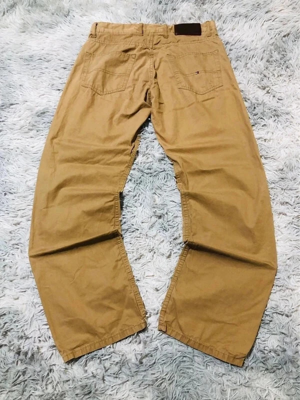 Brave Sailors Trousers Cream 100% Cotton 5 Pockets Belt Loops Double Button Casual - Size W34 Approx