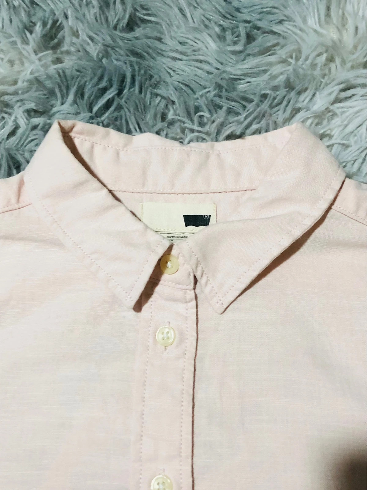 Levi's Shirt Light Pink 100% Cotton Long Sleeve Button Front Chest Pocket White Tab Casual - Size XS – Levi's – taille XS / 34 / 6 2