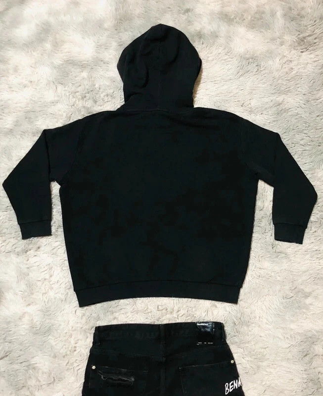 John Richmond Logo Hoodie Black French Terry Punk Rock Streetwear Designer Luxury 2020 - Size M – John Richmond – taille M 5