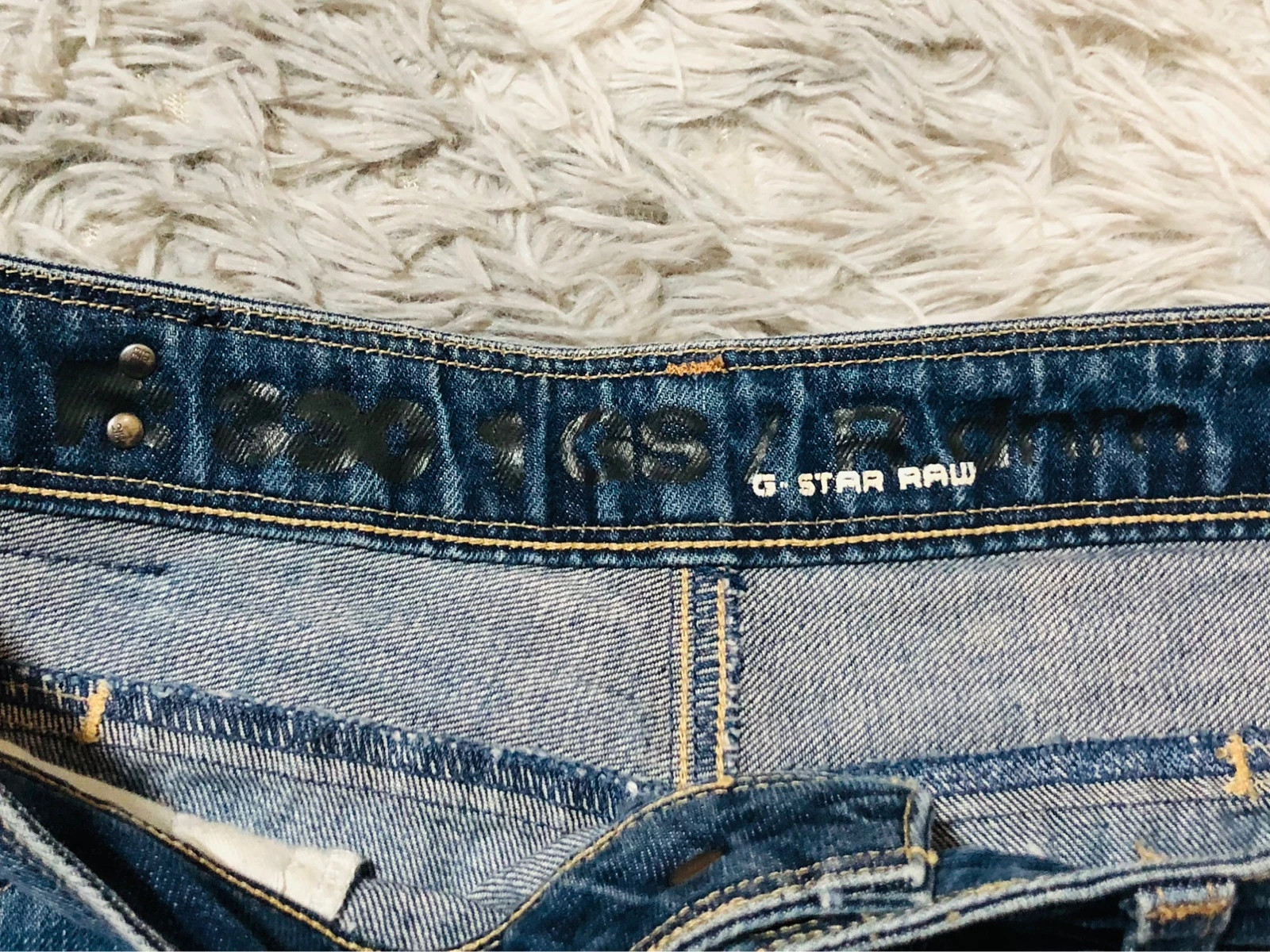 G-Star Raw 3301 Reese Kate Denim Shorts Blue Y2K Streetwear Summer Festival Vintage 2000s - Size XS – G-Star – taille XS / 34 / 6 4