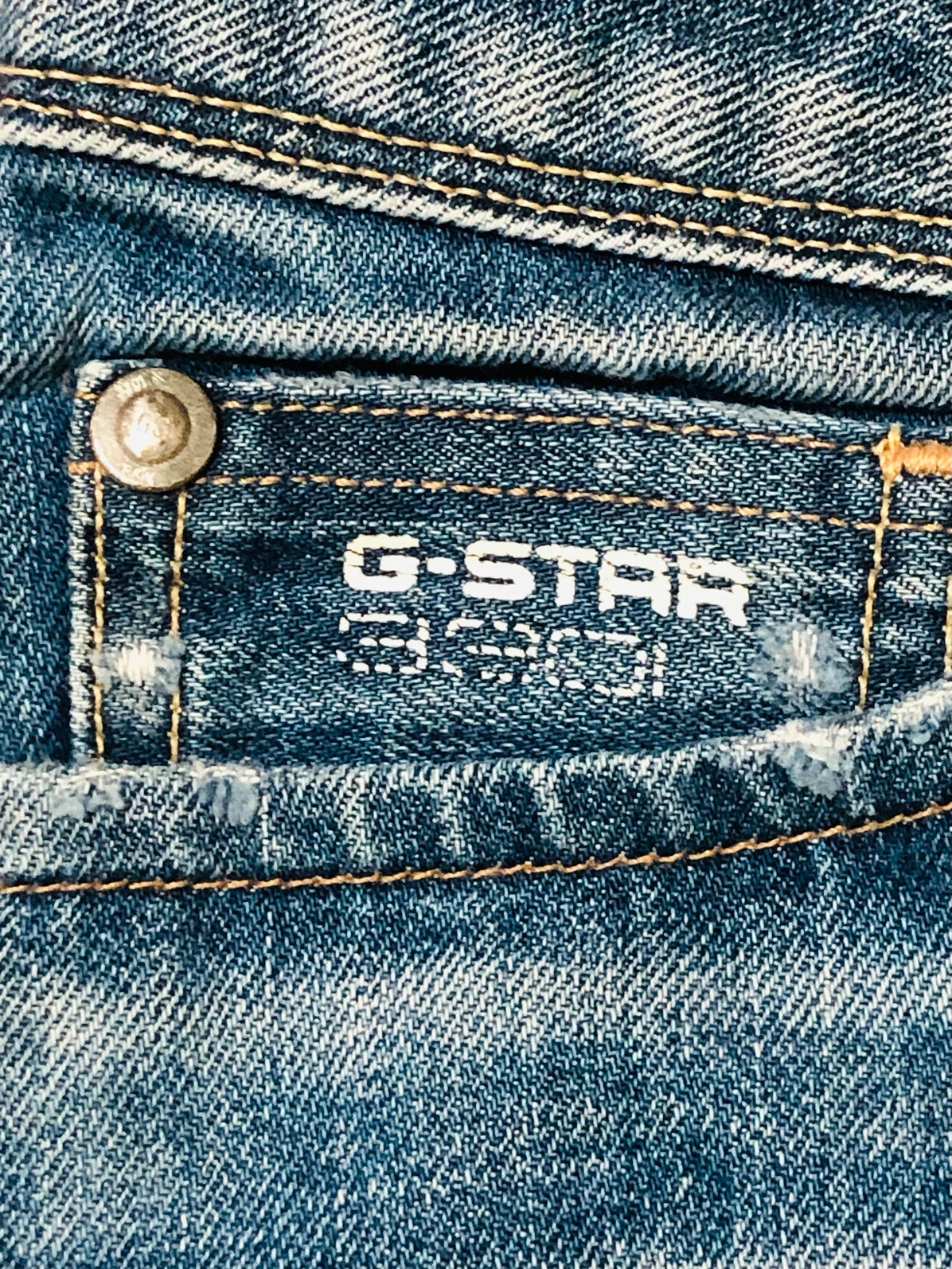 G-Star Raw 3301 Reese Kate Denim Shorts Blue Y2K Streetwear Summer Festival Vintage 2000s - Size XS – G-Star – taille XS / 34 / 6 5