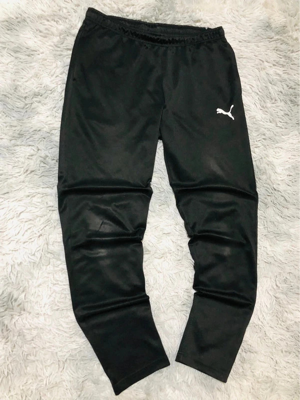Puma Liga DryCell Joggers Training Pants Black Tapered Logo Sportswear Streetwear 2019 - Size L – Puma – taille L 2