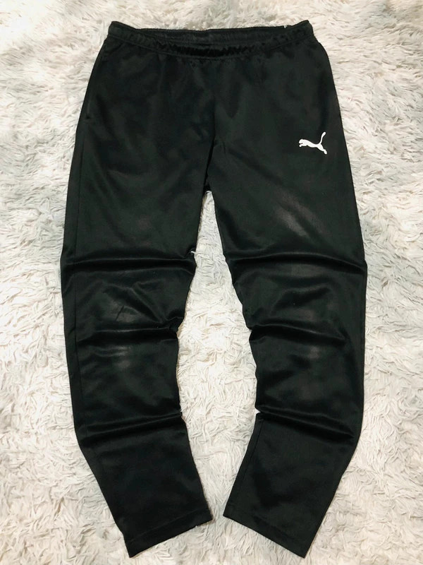 Puma Liga DryCell Joggers Training Pants Black Tapered Logo Sportswear Streetwear 2019 - Size L