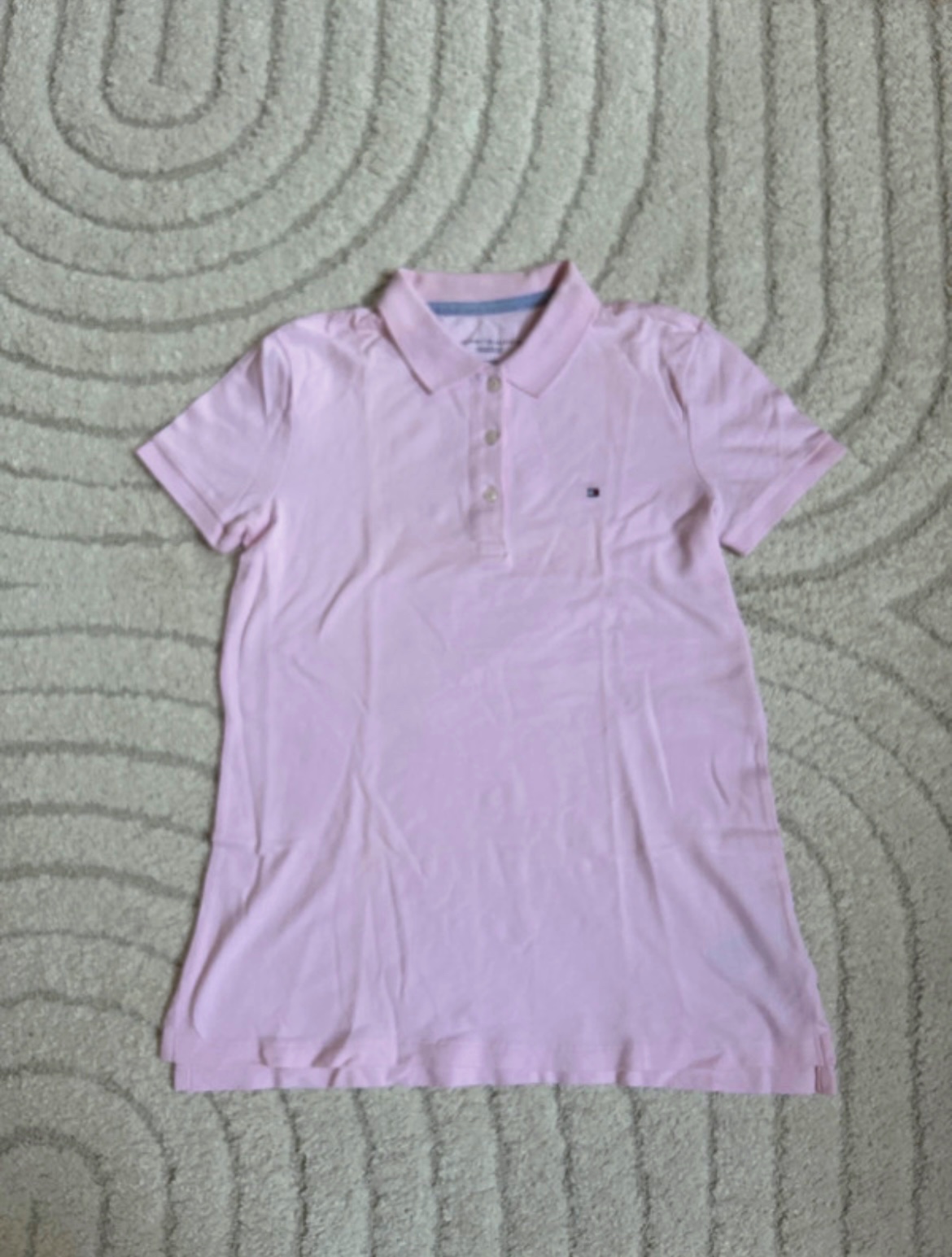 polo rose clair tommy hilfiger relaxed fit 