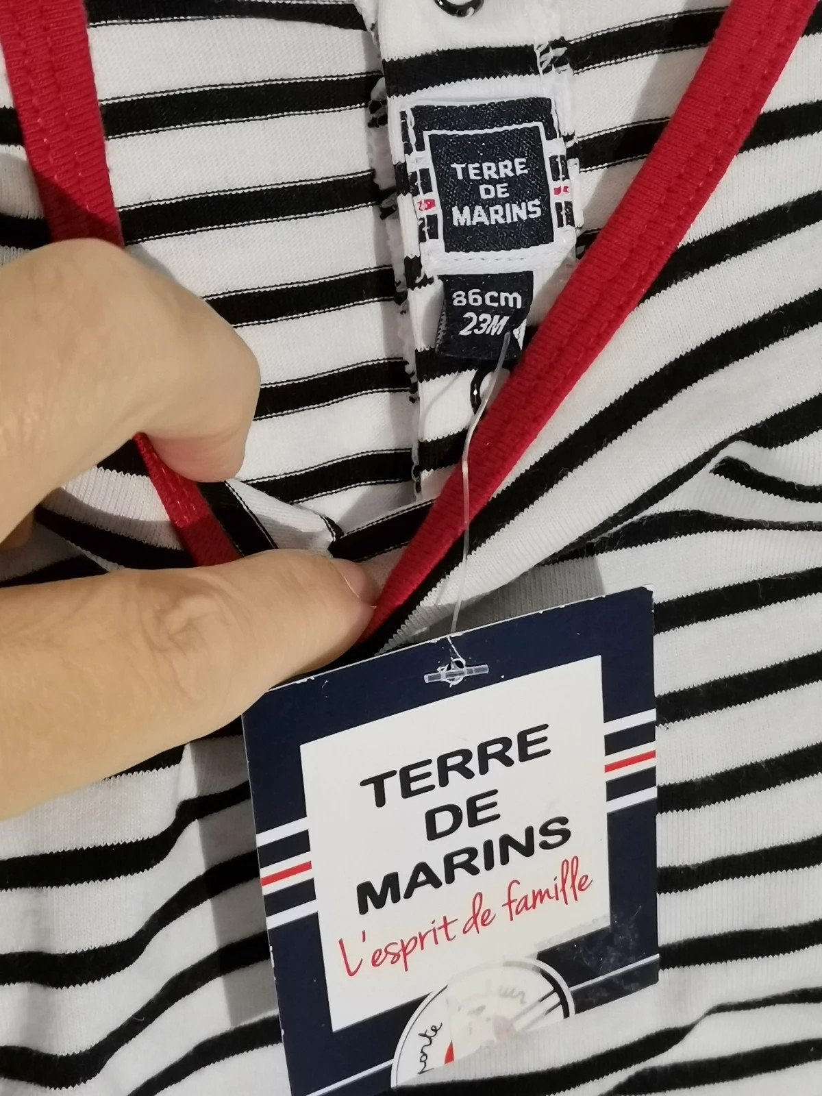 Haut manche longue terre de marins – Terre de Marins – taille 18-24 mois / 86 cm 2