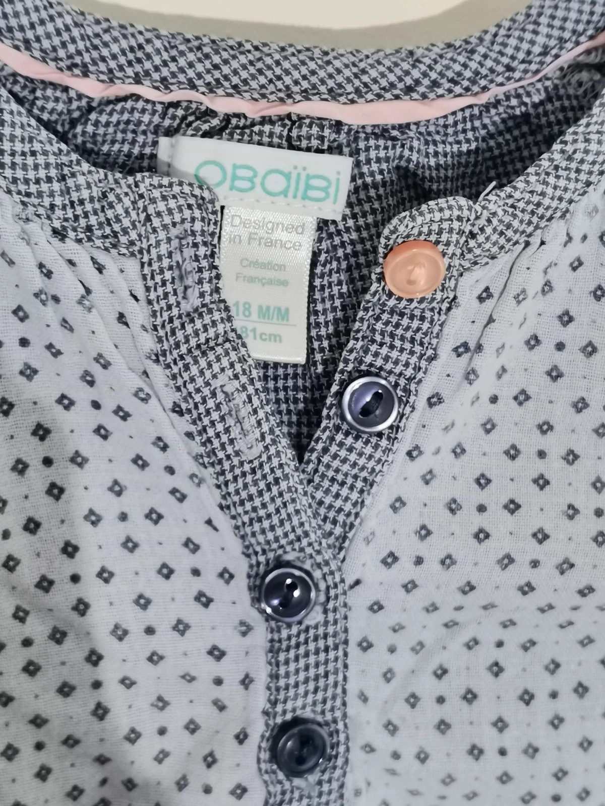 Blouse obaïbi – Obaïbi – taille 12-18 mois / 80 cm 3