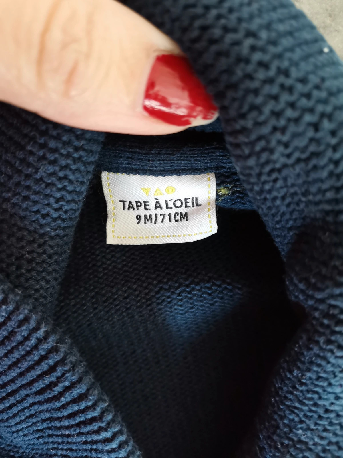 Gilet tape à l'œil – Tape à l'œil – taille 6-9 mois / 68 cm 2