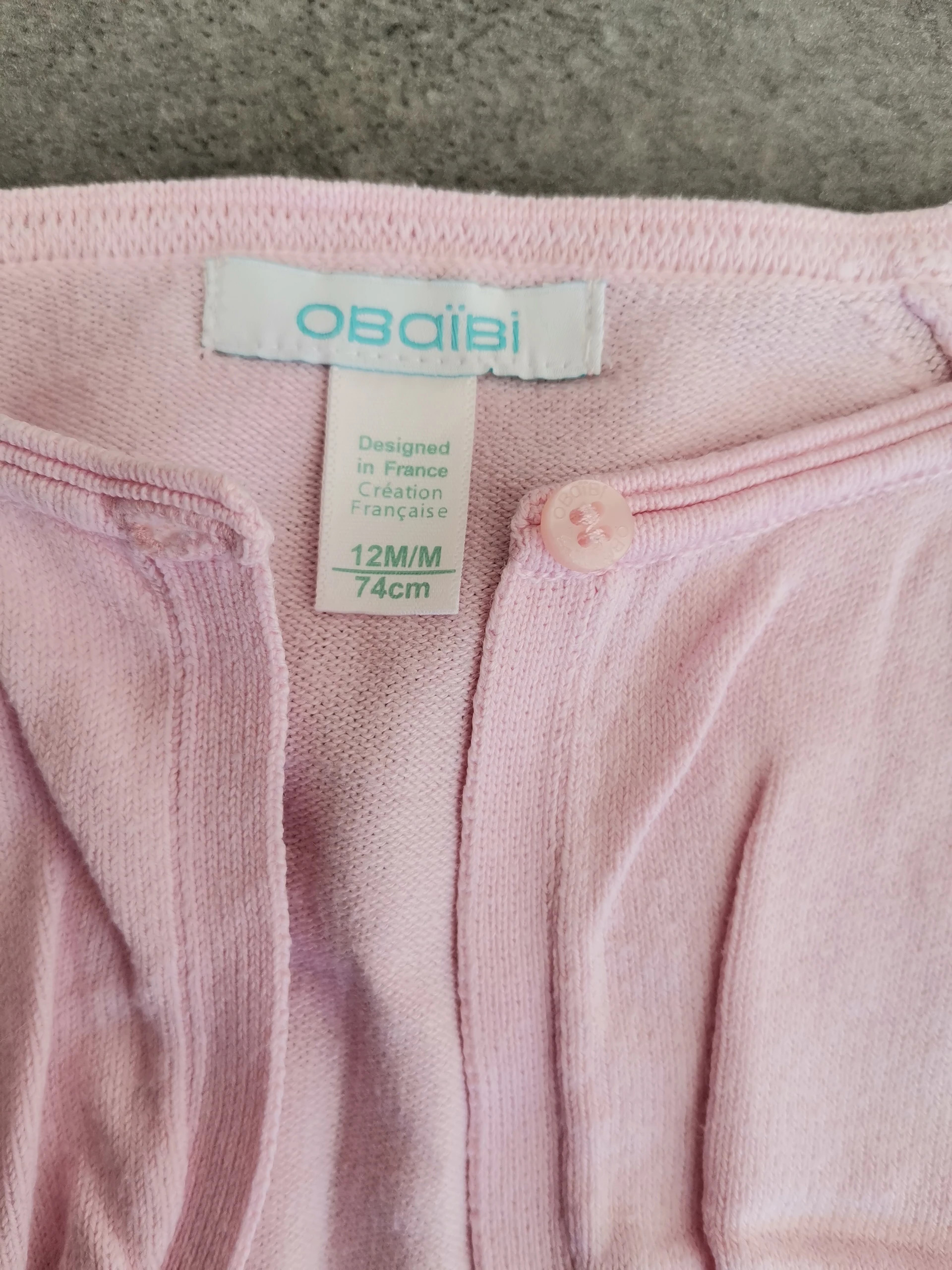 Gilet obaïbi – Obaïbi – taille 9-12 mois / 74 cm 2