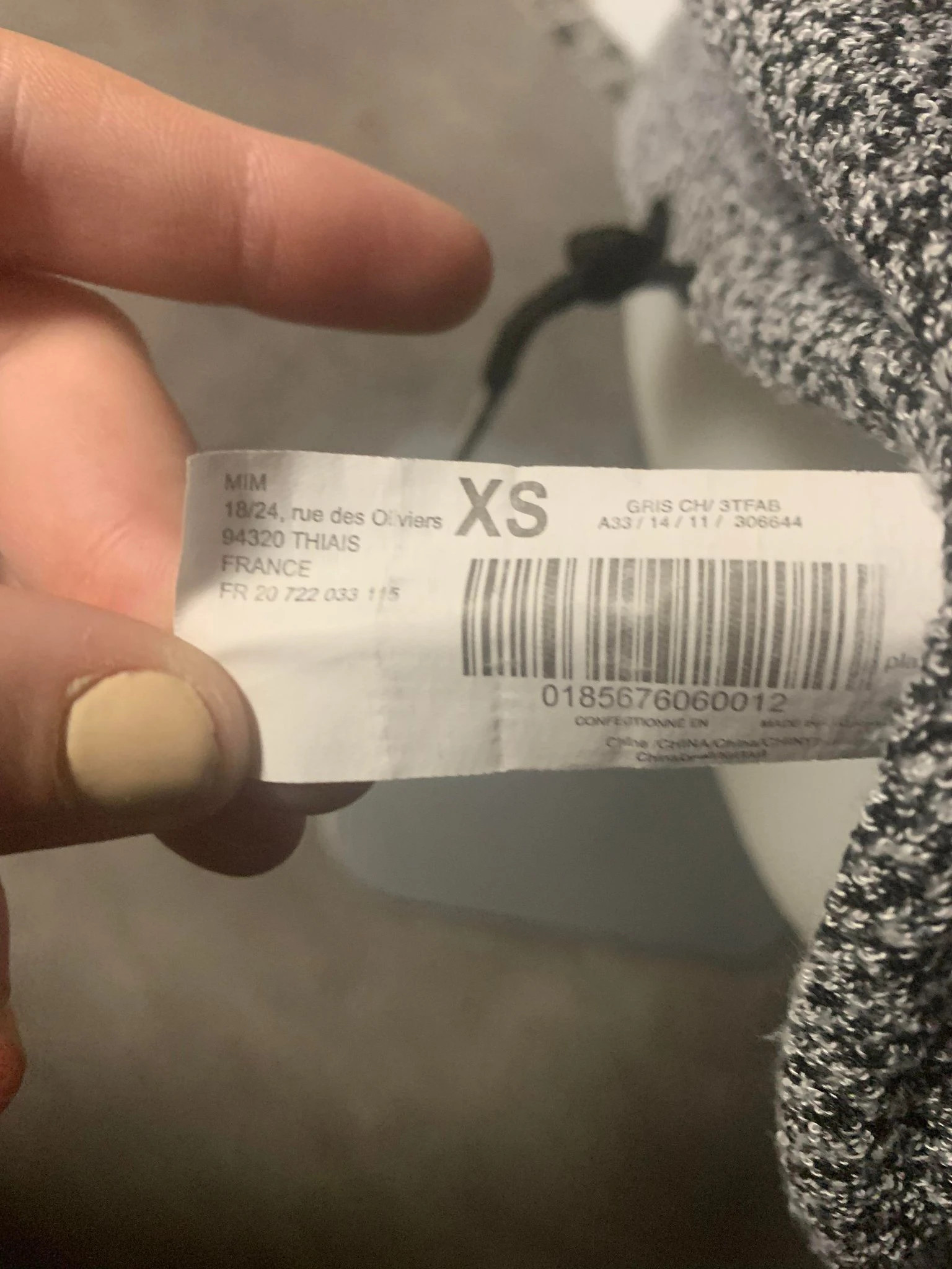 Sweat mim emmerdeuse – Mim – taille XS / 34 / 6 3