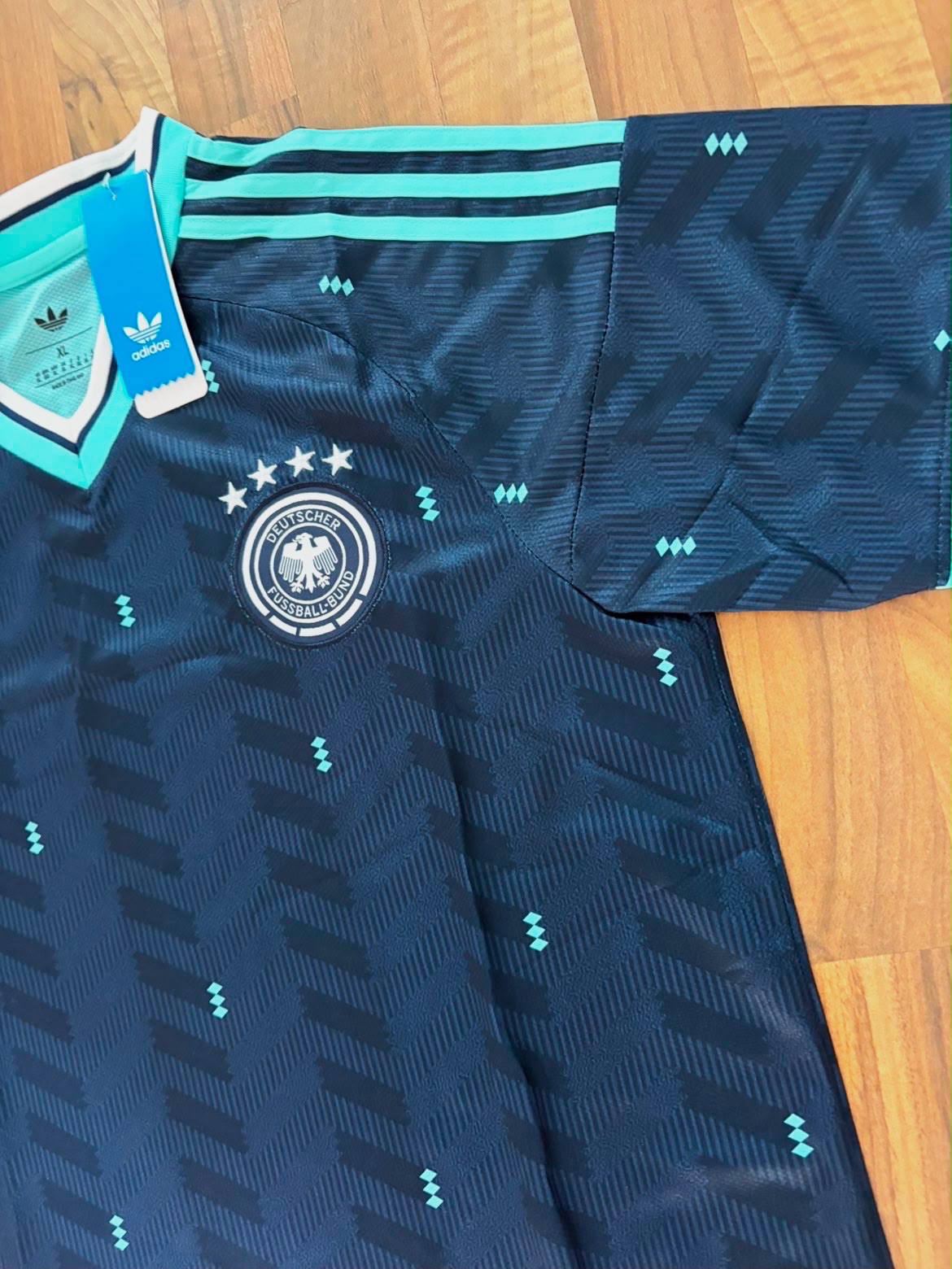Adidas Deutschland DFB Trikot Auswärts – Adidas – Dunkelblau – taille XL 4