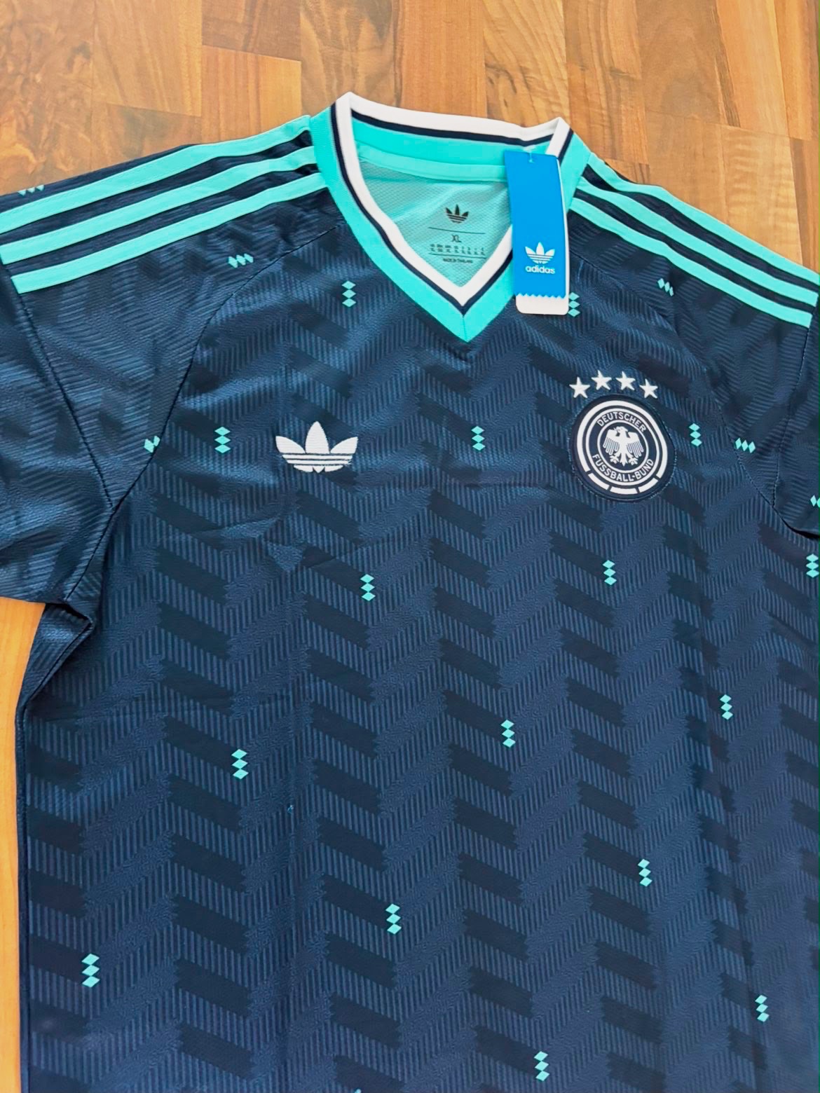 Adidas Deutschland DFB Trikot Auswärts – Adidas – Dunkelblau – taille XL 3