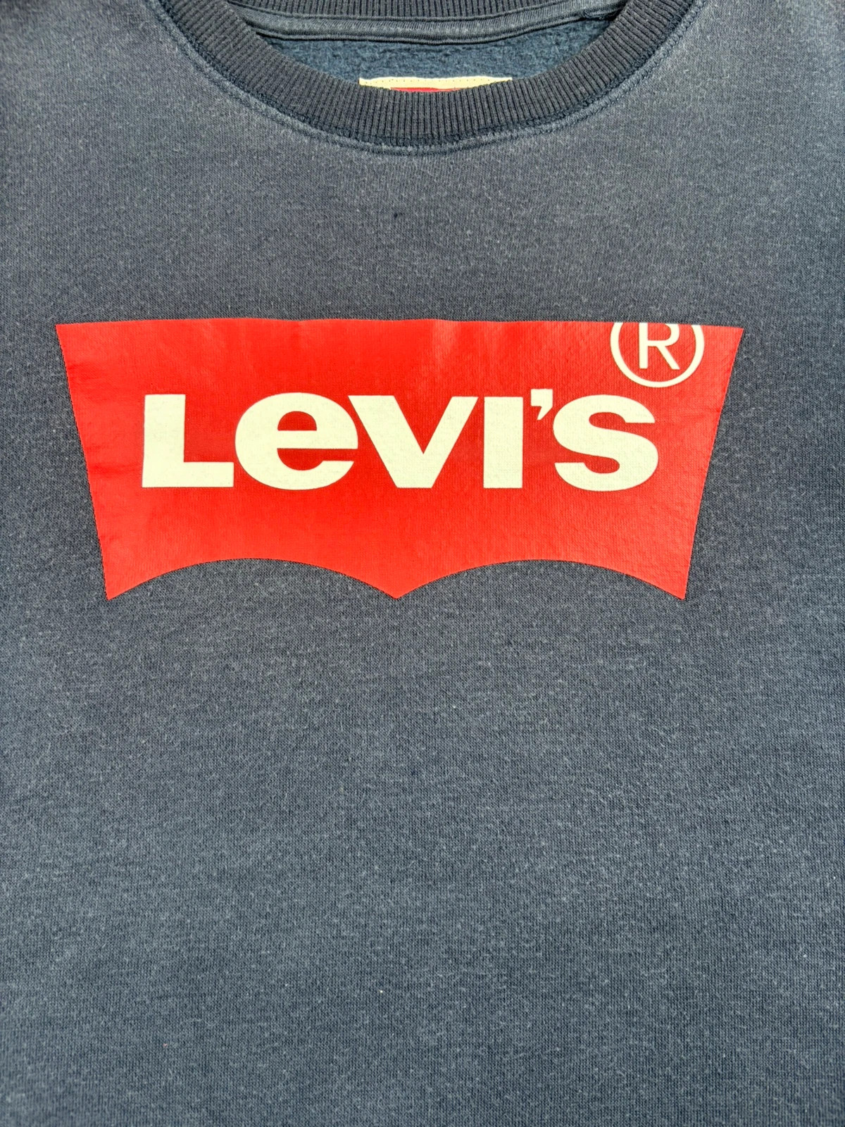 Sweat / Sweatshirt Levi's bleu marine logo Batwing rouge – Enfant 10 ans (140 cm) – Levi's – taille 10 ans / 140 cm 2