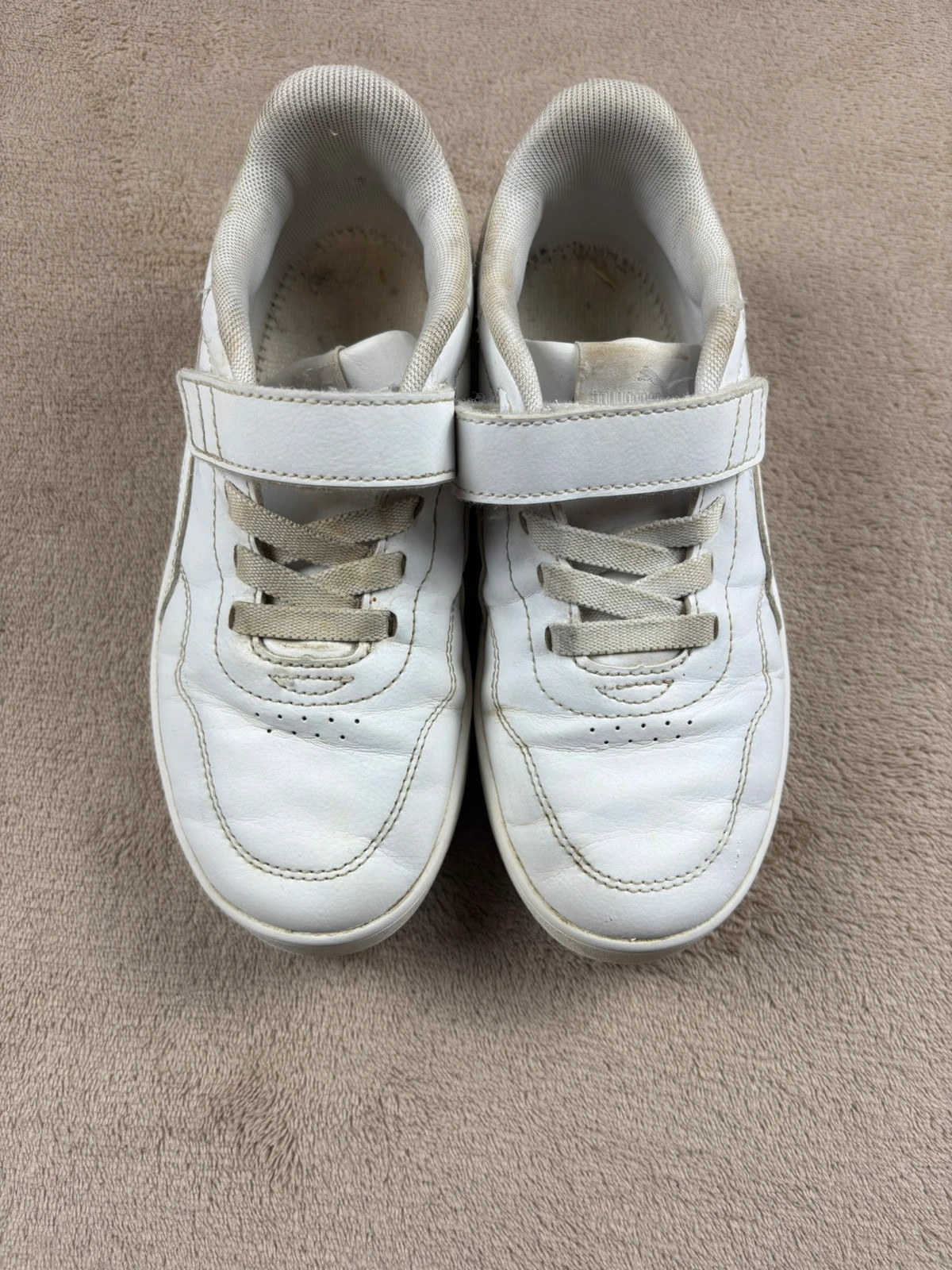 Baskets Puma blanches à scratch & lacets – Pointure 33 (20 cm) – Puma – taille 33 3