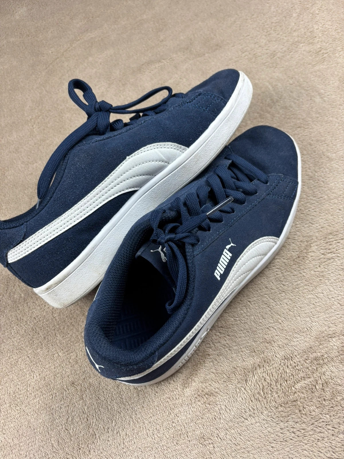 Baskets Puma Smash v2 en daim bleu marine – Pointure 37 (Avec boîte d'origine) – Puma – taille 37 4
