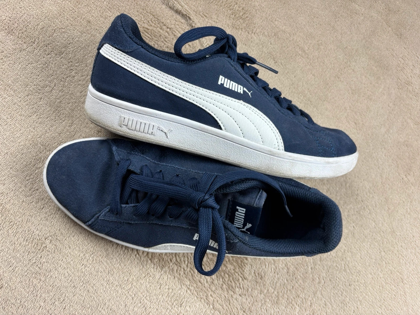 Baskets Puma Smash v2 en daim bleu marine – Pointure 37 (Avec boîte d'origine) – Puma – taille 37 3
