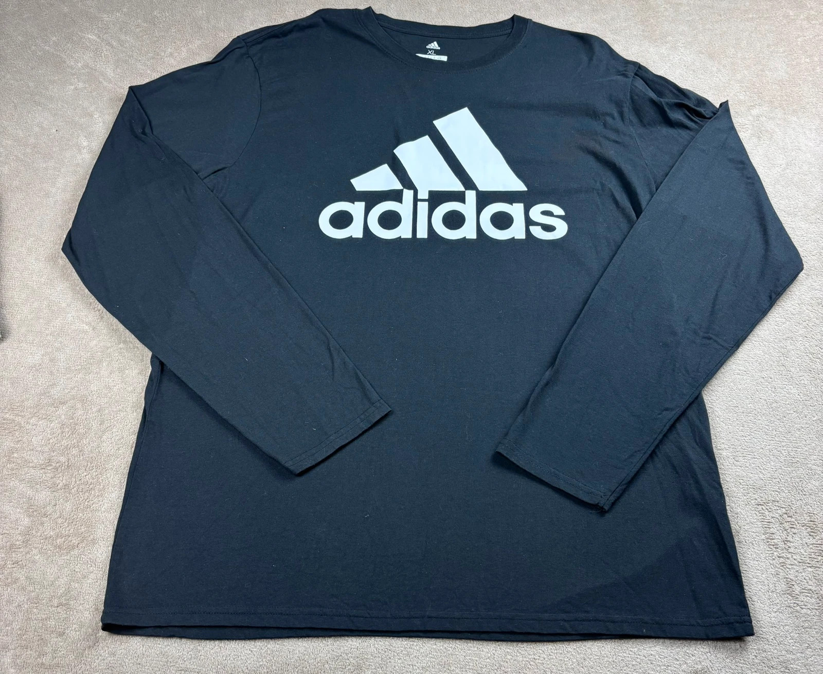 T-shirt manches longues Adidas Golf noir grand logo - Homme Taille XL – adidas – taille XL 2