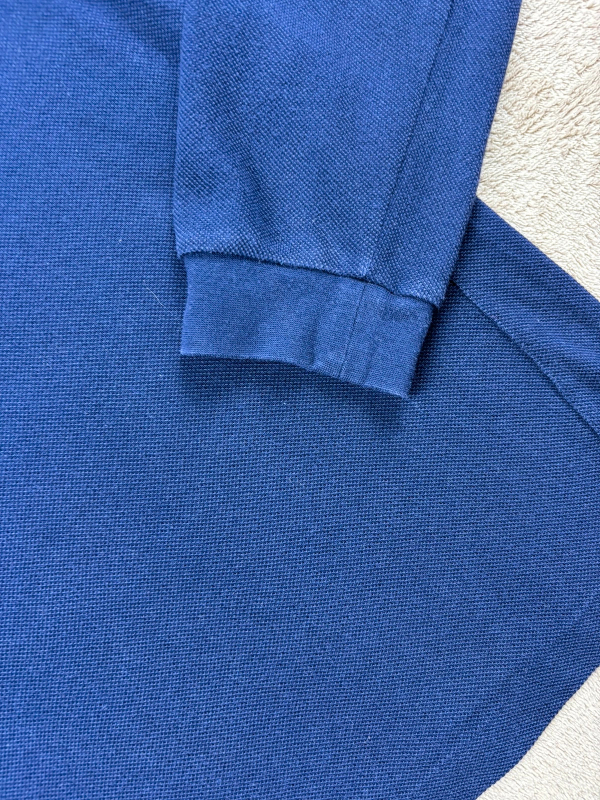 Polo manches longues Lacoste bleu marine en coton piqué – 16 ans (176 cm) / S – Lacoste – taille 16 ans / 176 cm 5