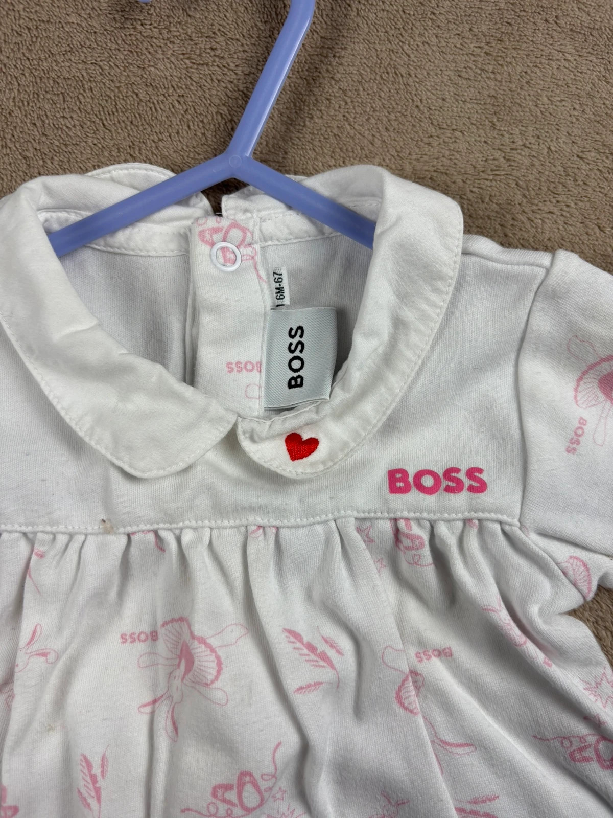 Pyjama / Dors-bien BOSS Bébé fille imprimé ballerines - 6 mois (67 cm) – Hugo Boss – taille 6-9 mois / 68 cm 3