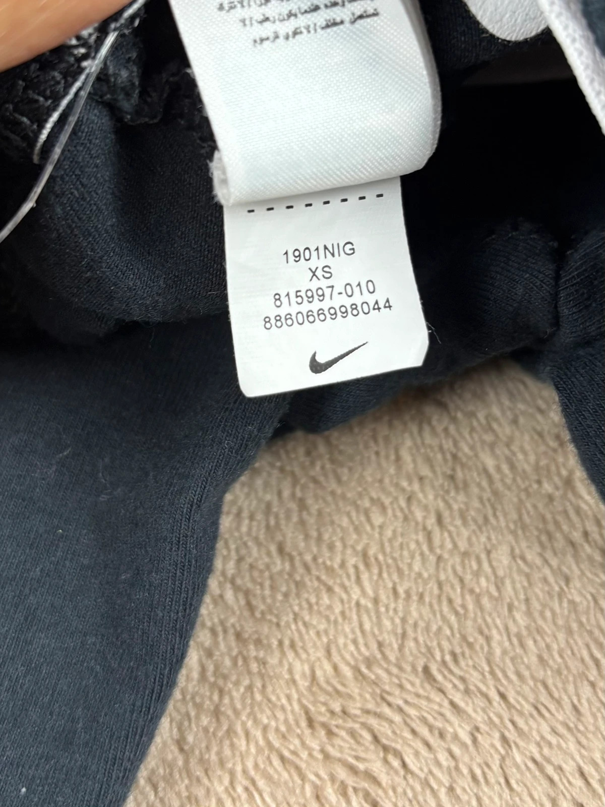 Legging Nike noir grand Swoosh blanc XS – Nike – taille XS / 34 / 6 5