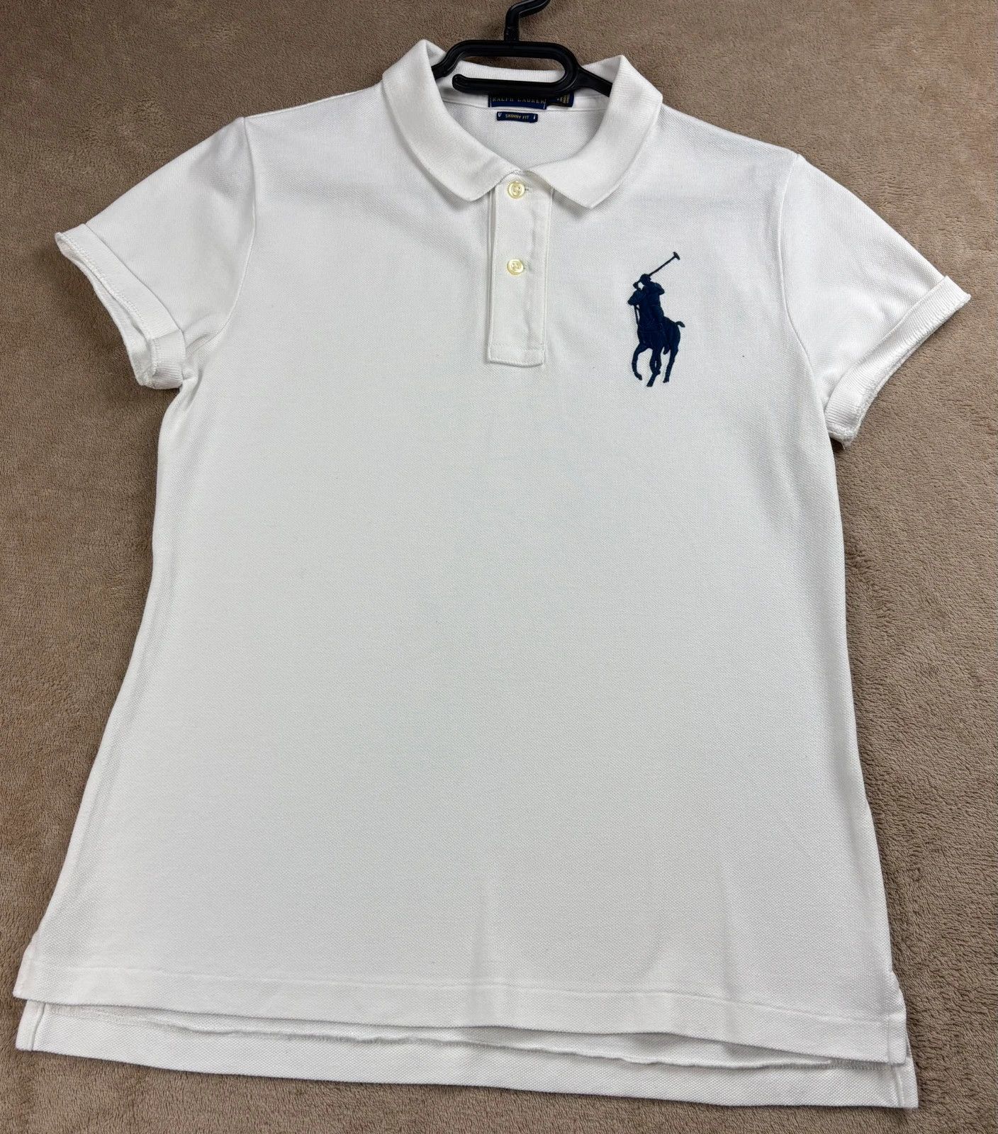 Polo Ralph Lauren blanc Skinny Fit M