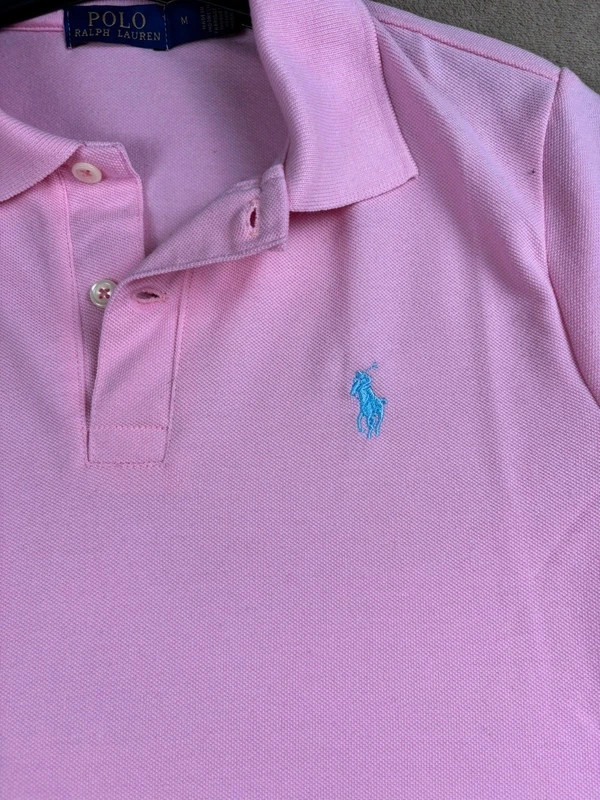 Robe polo rose Polo Ralph Lauren logo brodé bleuTaille M – Polo Ralph Lauren – taille M / 38 / 10 3