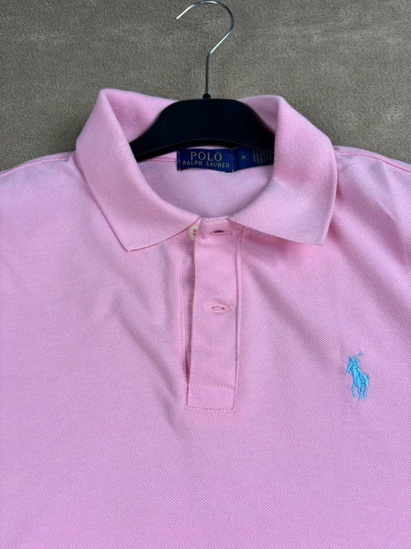 Robe polo rose Polo Ralph Lauren logo brodé bleuTaille M – Polo Ralph Lauren – taille M / 38 / 10 4