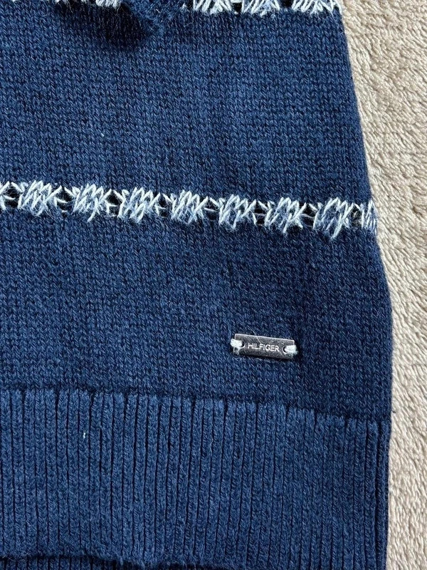 Pull marinière Tommy Hilfiger bleu marine femme taille M – Tommy Hilfiger – taille M / 38 / 10 3
