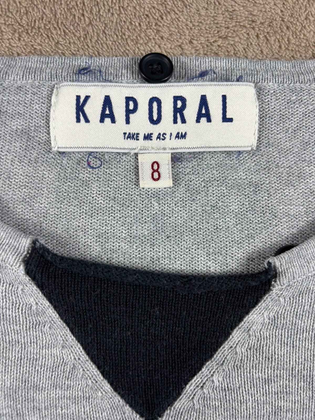 Pull léger Kaporal gris 8 ans garçon – Kaporal – taille 8 ans / 128 cm 3