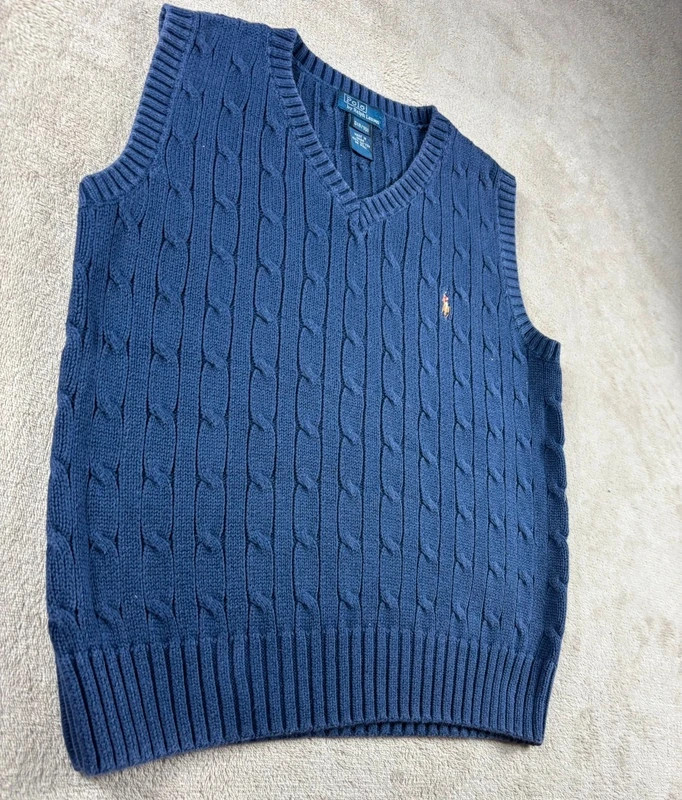 Gilet sans manches Polo Ralph Lauren bleu marine M / 10 ans – Ralph Lauren – taille 10 ans / 140 cm 4