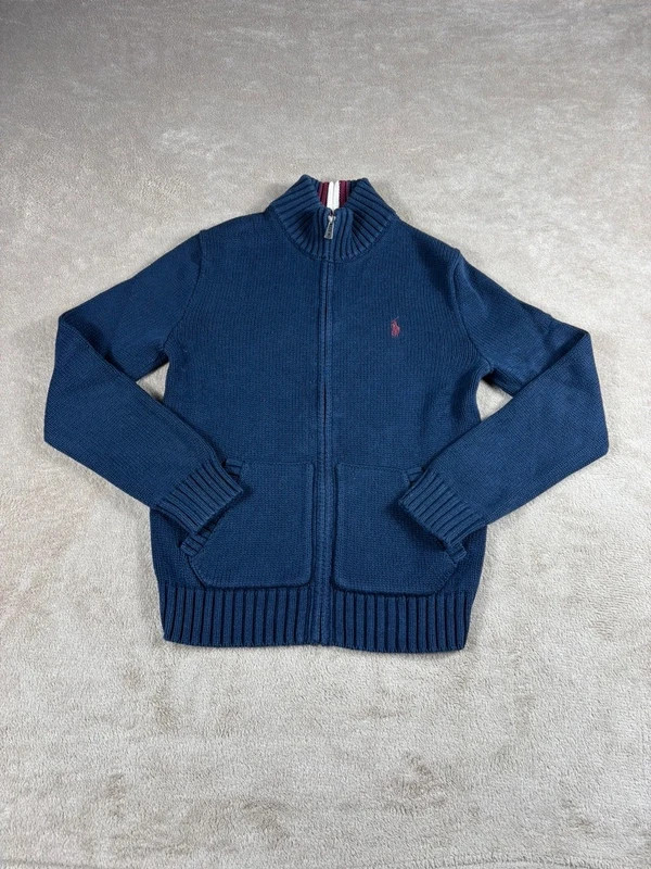 Gilet zippé en maille Polo Ralph Lauren 8 ans