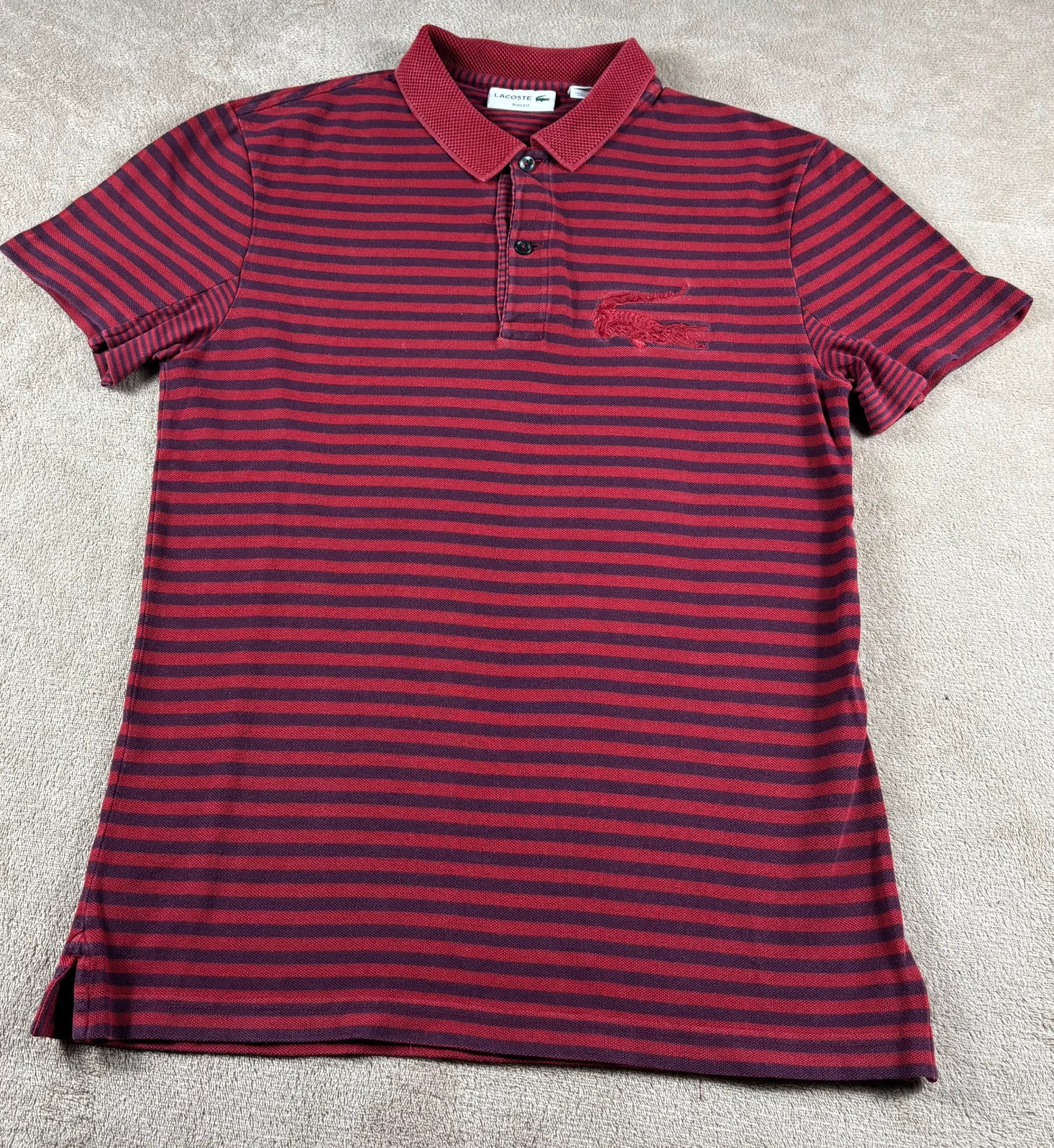 Polo rayé Lacoste Slim fit Taille S FR3