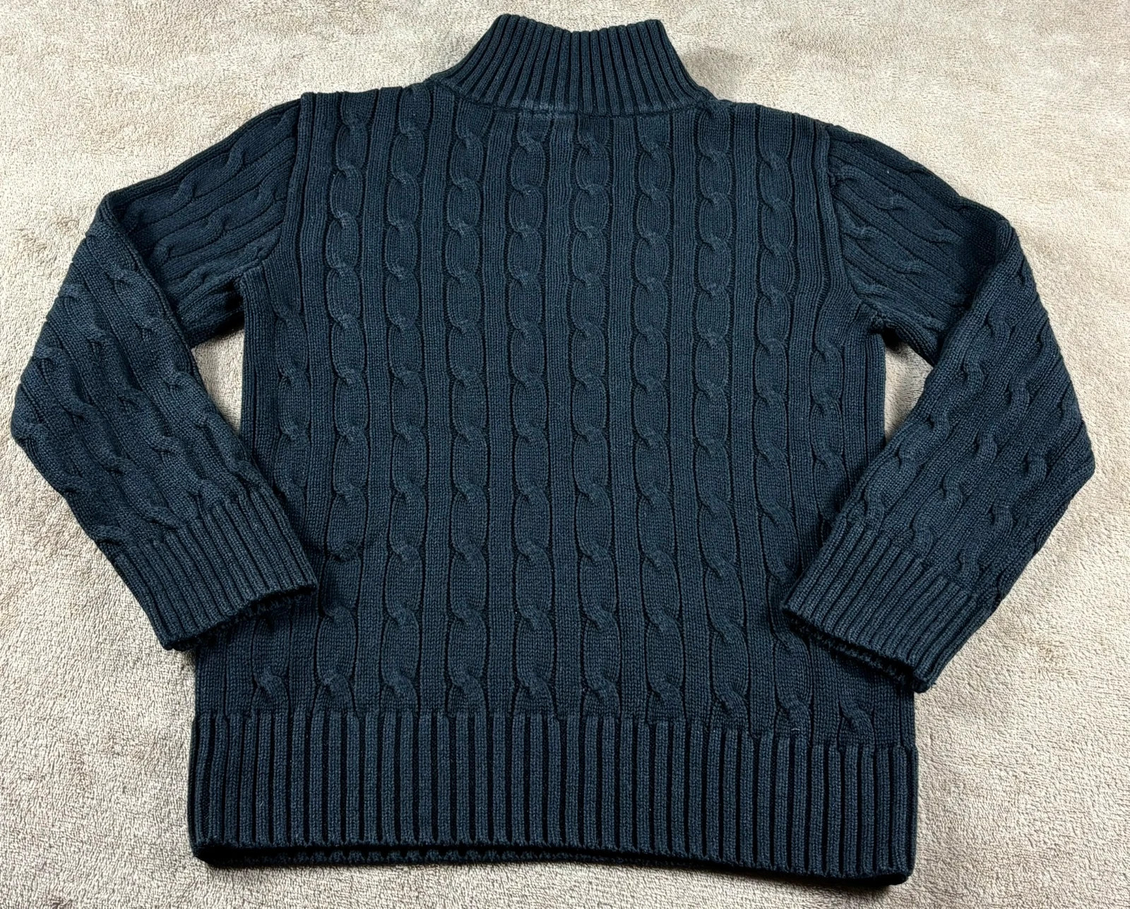 Pull torsadé col zippé Polo Ralph Lauren noir Taille 7 ans – Ralph Lauren – taille 7 ans / 122 cm 5