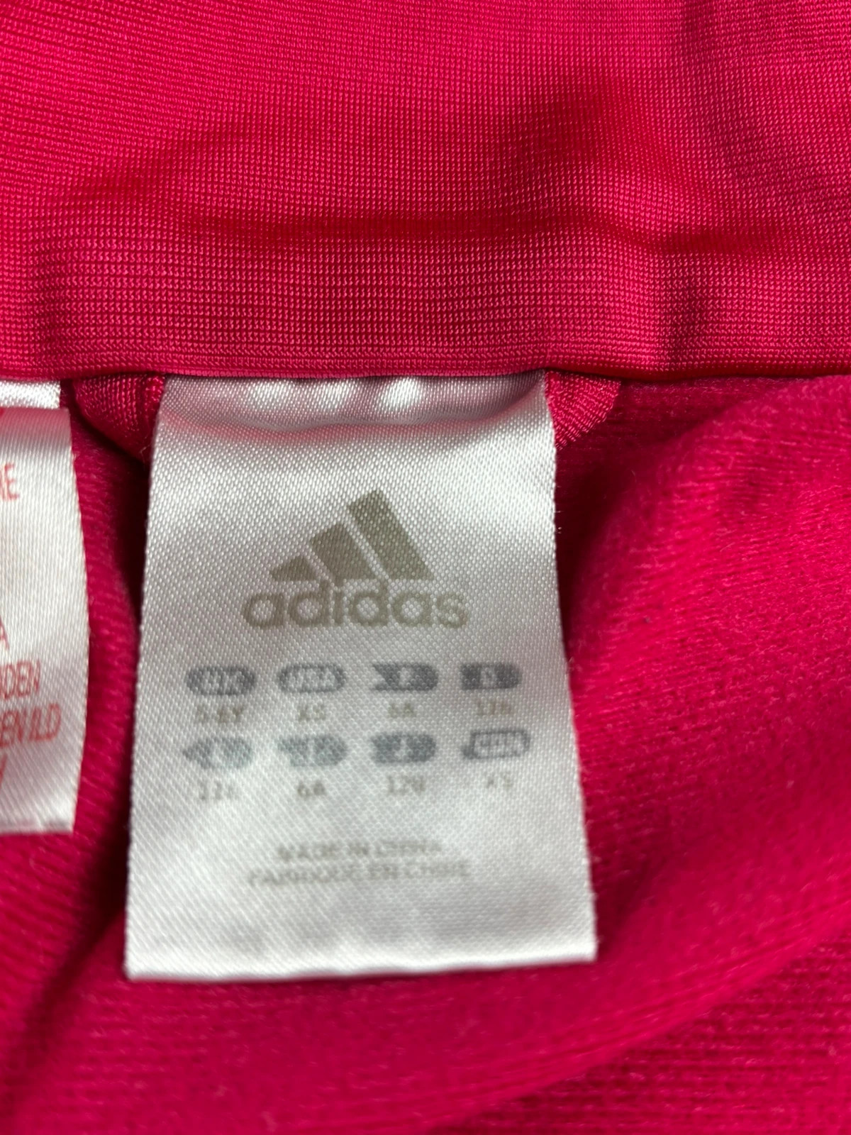 Veste zippée Adidas rose fuchsia et noir 6 ans 116 cm sweat zippé veste de sport enfant fille – adidas – taille 6 ans / 116 cm 4