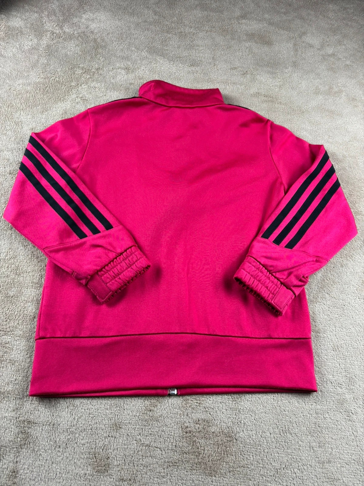 Veste zippée Adidas rose fuchsia et noir 6 ans 116 cm sweat zippé veste de sport enfant fille – adidas – taille 6 ans / 116 cm 2