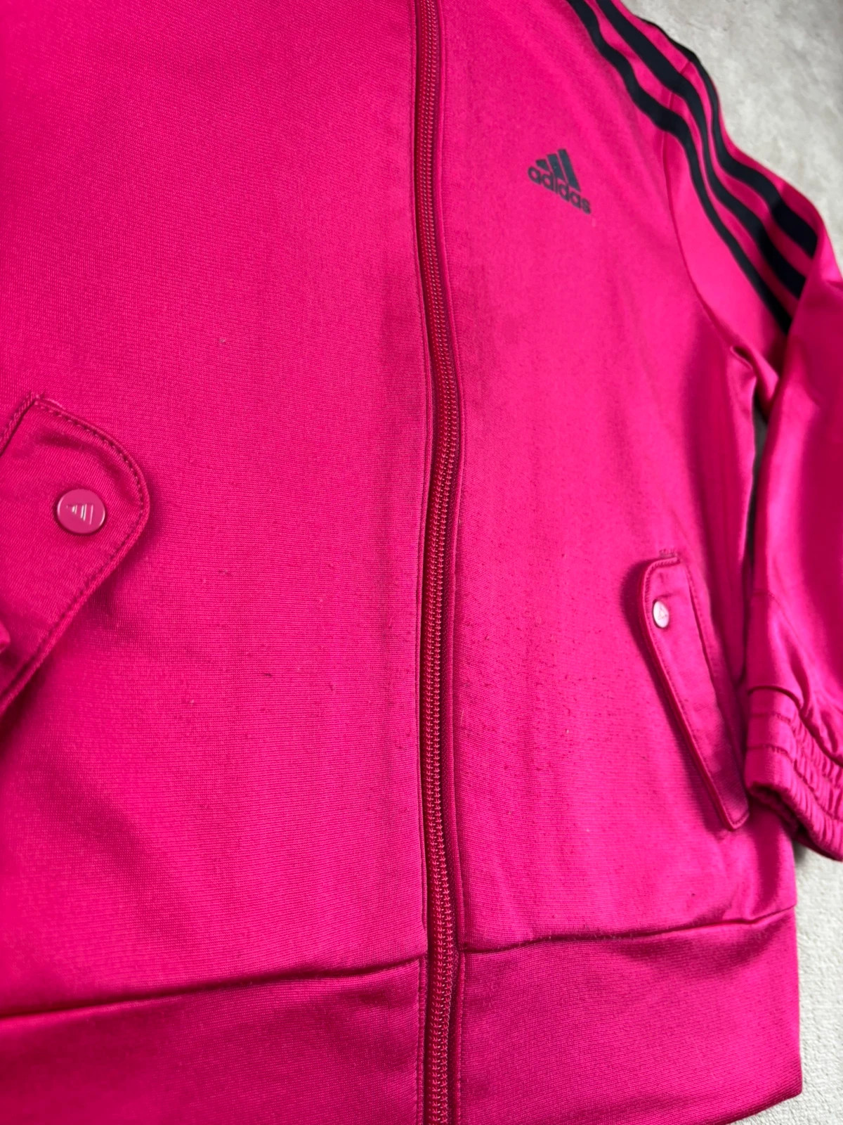 Veste zippée Adidas rose fuchsia et noir 6 ans 116 cm sweat zippé veste de sport enfant fille – adidas – taille 6 ans / 116 cm 5