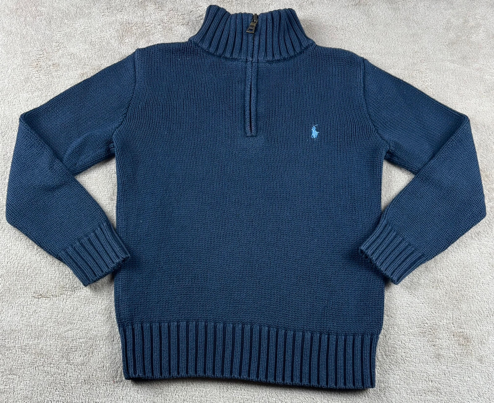 Pull col zippé Polo Ralph Lauren 6 ans - Bleu marine