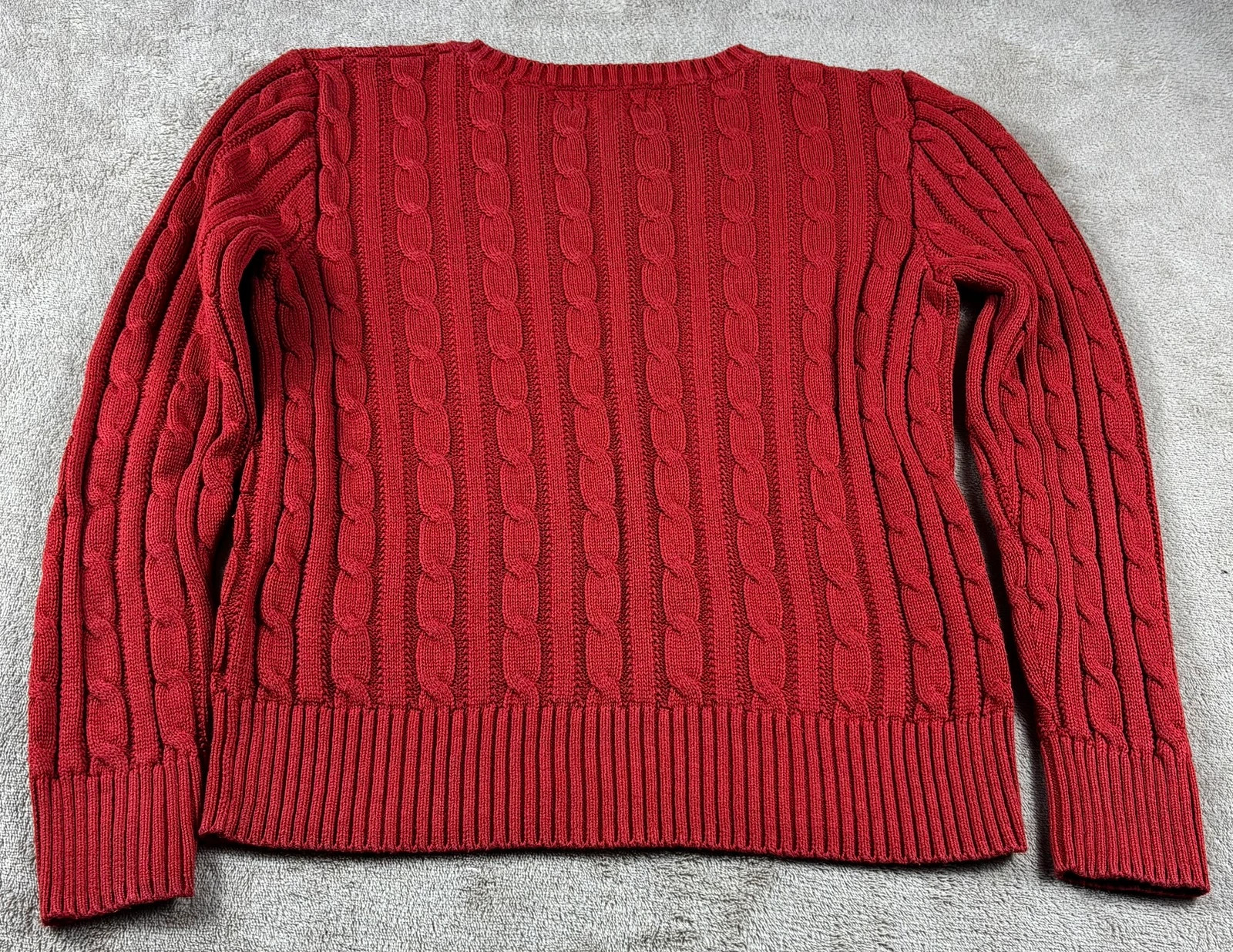 Pull rouge Polo Ralph Lauren 8-10 ans M torsadé – Polo Ralph Lauren – taille 10 ans / 140 cm 2