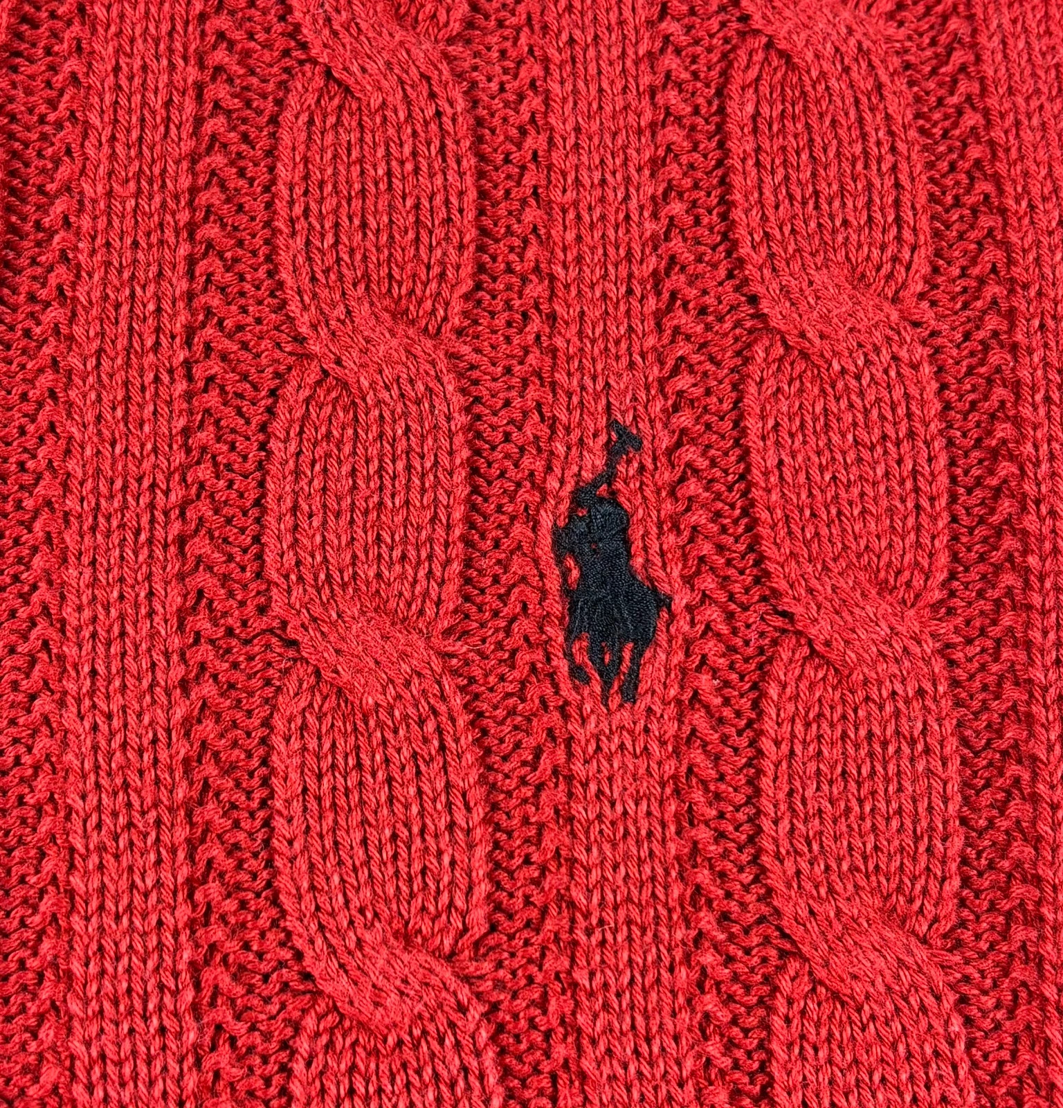 Pull rouge Polo Ralph Lauren 8-10 ans M torsadé – Polo Ralph Lauren – taille 10 ans / 140 cm 3