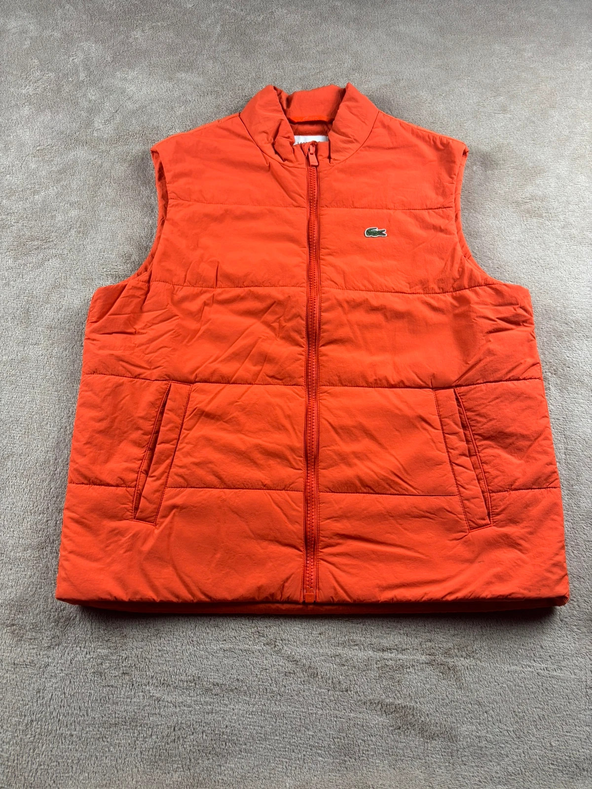 Gilet sans manches Lacoste orange matelassé - 14 ans