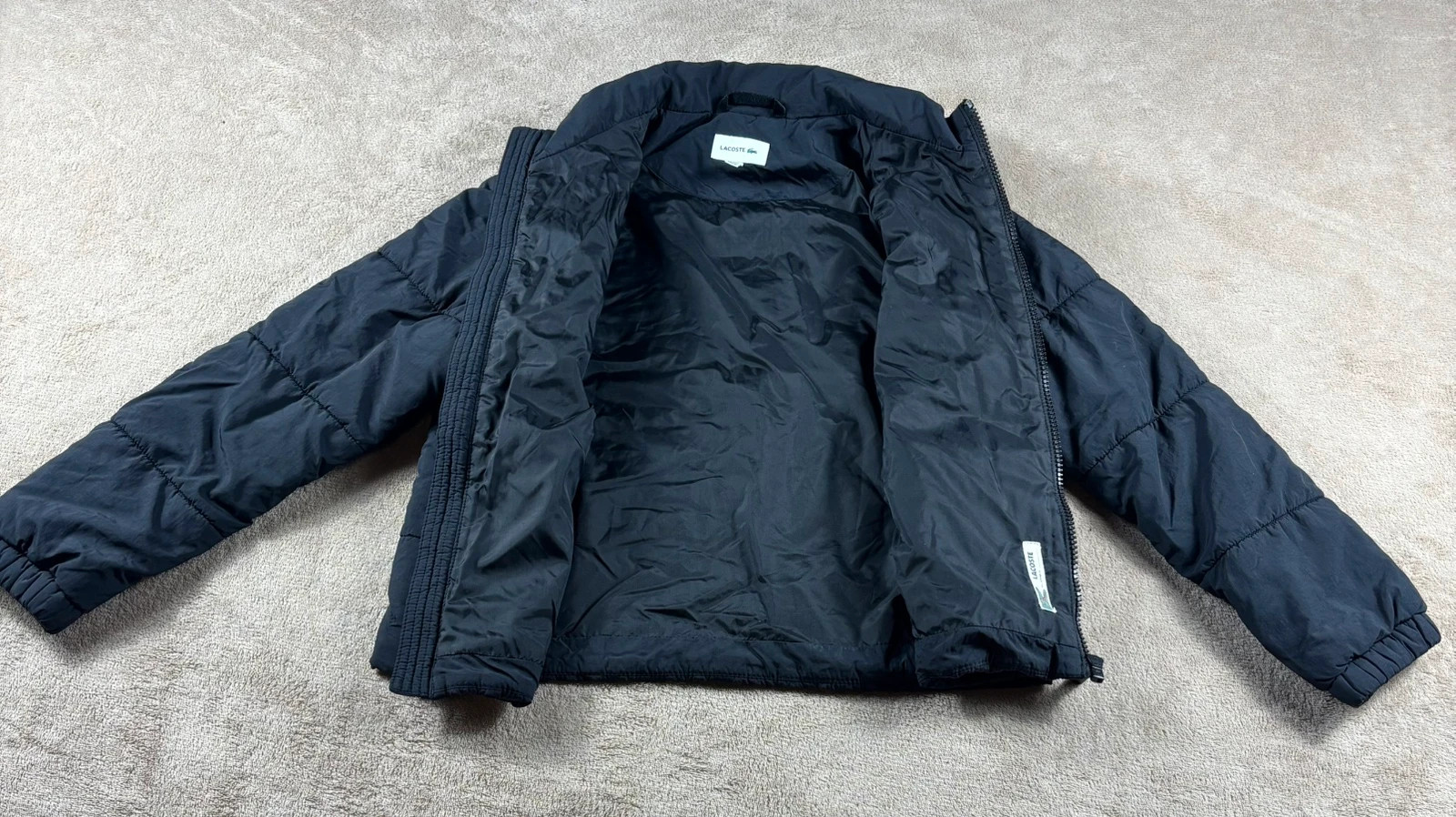 Doudoune légère Lacoste noire matelassée 10 ans 140 cm blouson manteau garçon – Lacoste – taille 10 ans / 140 cm 2