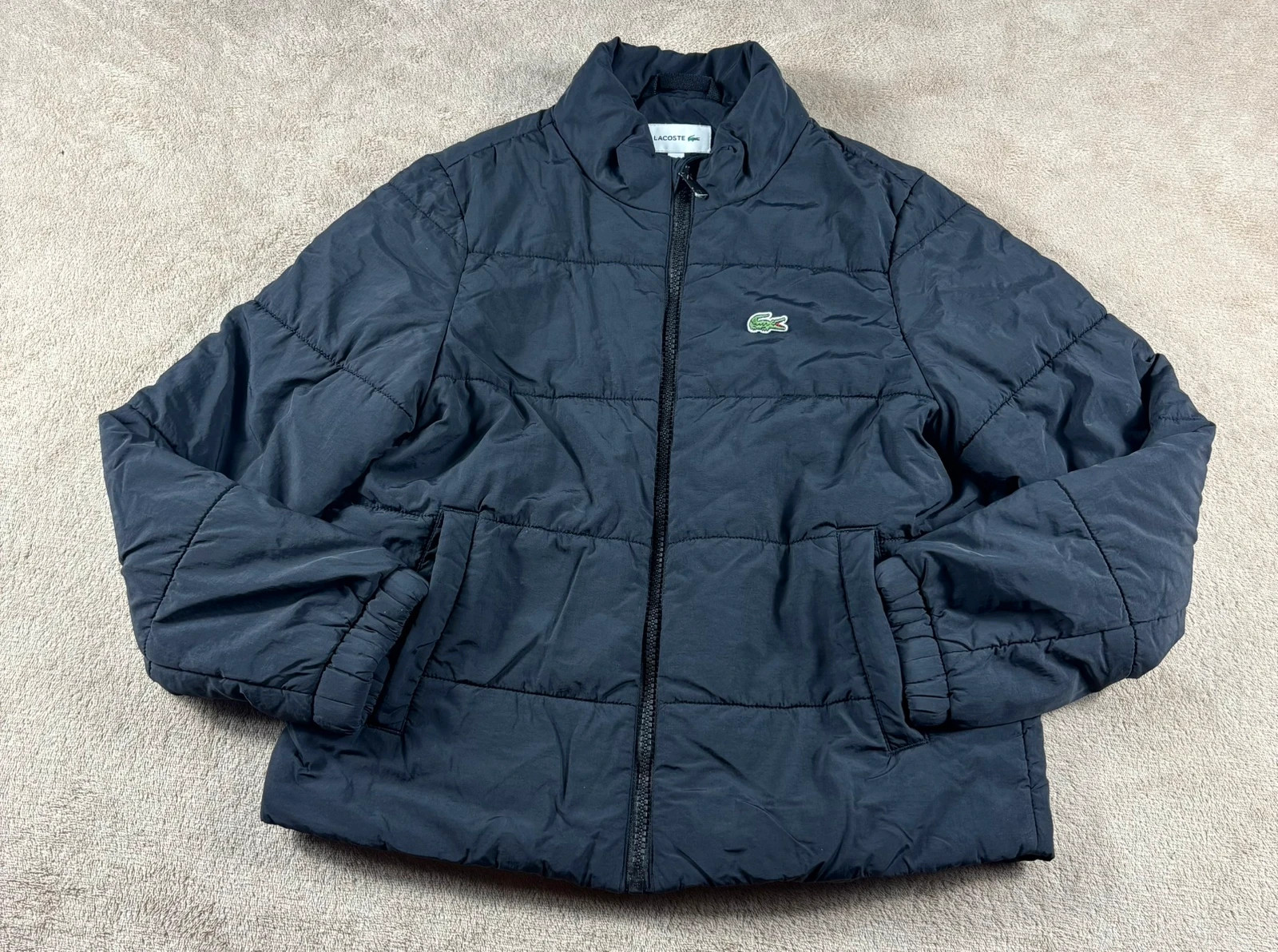 Doudoune légère Lacoste noire matelassée 10 ans 140 cm blouson manteau garçon