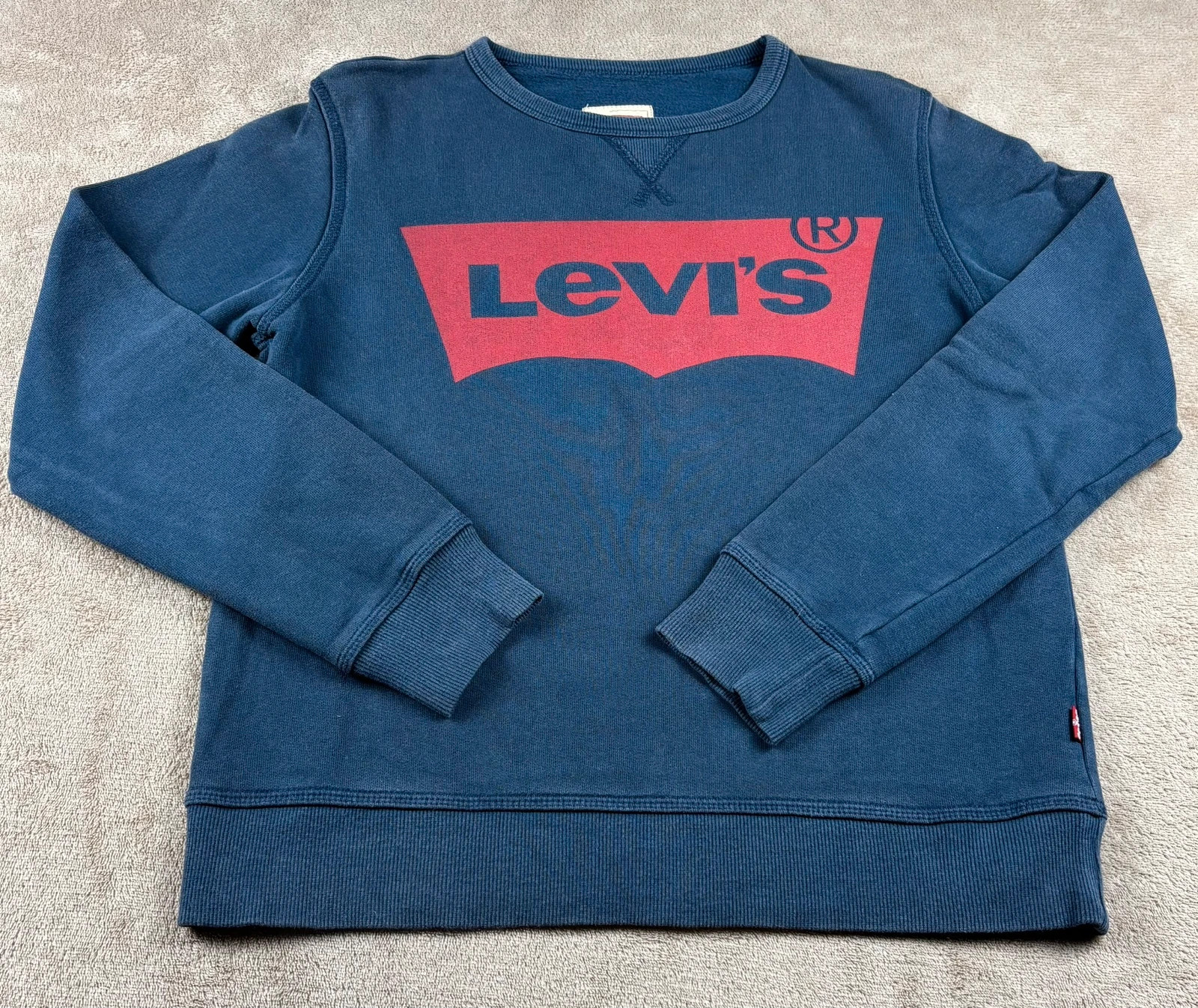 Sweat bleu marine logo Levi's rouge - 14 ans