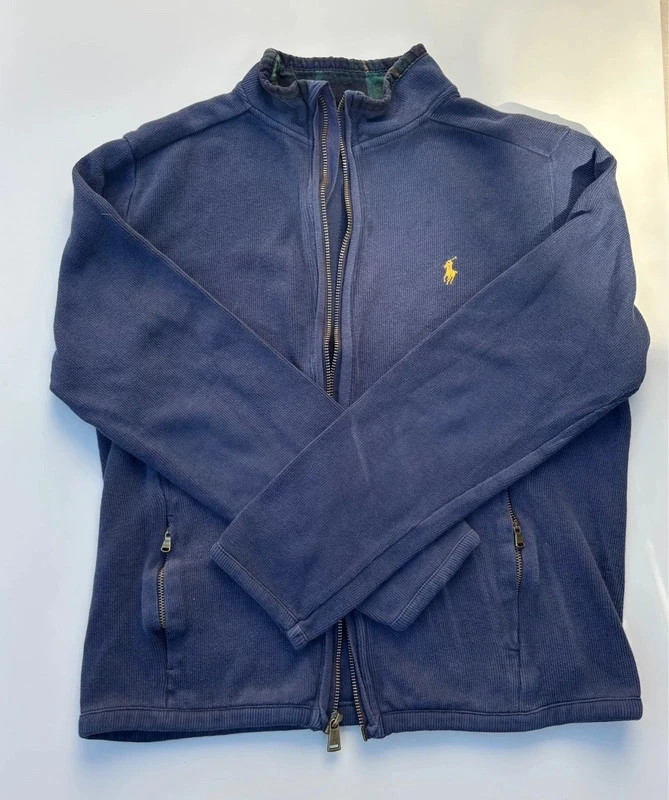 Gilet zippé Polo Ralph Lauren bleu marine - Taille L enfant 16 ans / 180/100A – Polo Ralph Lauren – taille 16 ans / 176 cm 2