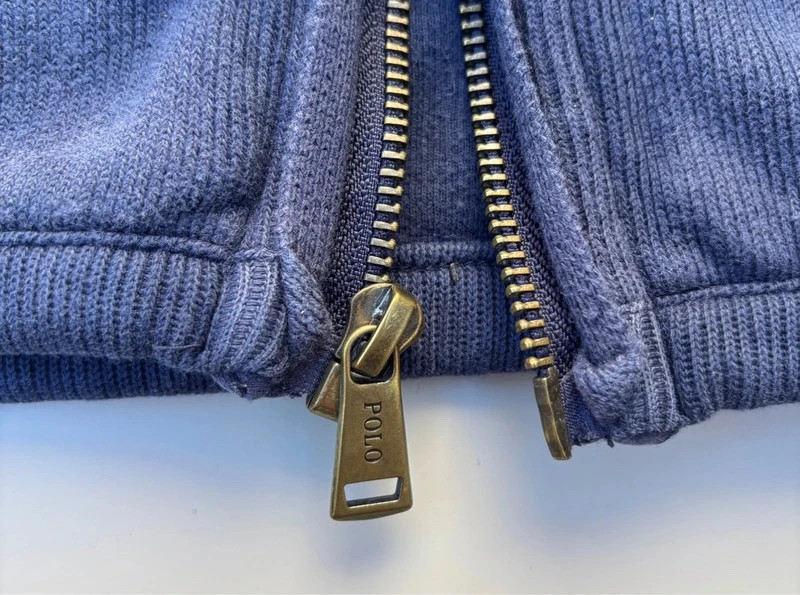 Gilet zippé Polo Ralph Lauren bleu marine - Taille L enfant 16 ans / 180/100A – Polo Ralph Lauren – taille 16 ans / 176 cm 5